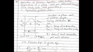 HT Lecture 17  Heat Generation in Plane wall with Different Surface Temperatures