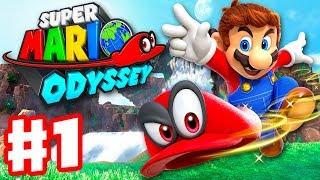 Super Mario Odyssey - Gameplay Walkthrough Part 1 - Cap and Cascade Kingdom Nintendo Switch