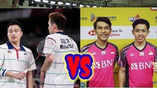 Fajar Alfian  Rian Ardianto vs Aaron Chia  Soh Wooi Yik  Thailand open #badminton