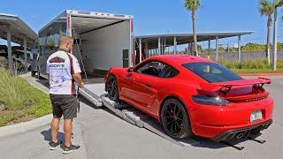 Car Transport using our Custom Enclosed Trailer