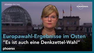 Nadine Lindner Deutschlandfunk zu den Europawahl-Ergebnissen in Ostdeutschland  10.06.24