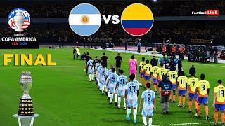 Argentina vs Colombia - Final Copa America 2024 USA - Full Match All Goals  Realistic PES Gameplay