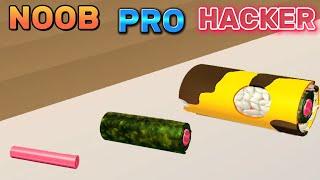 NOOB vs PRO vs HACKER #8 - Sushi Roll 3D