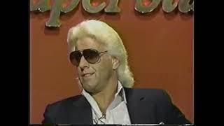 Ric Flair Interview Tully Blanchard Attacks Ronnie Garvin. WCW May 1986.