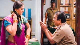 Anushka Shetty Traps Police in Rajnikanths Bail   Lingaa Movie Comedy Scene  Telugu Movie
