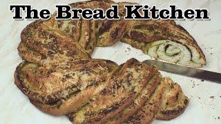 Braided Pesto Bread Ring Recipe in The Bread Kitchen
