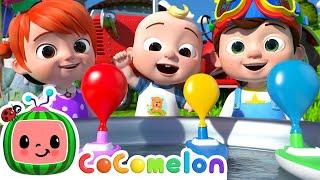 Balloon Boat Race  CoComelon Nursery Rhymes & Kids Songs