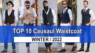 Waistcoat With Jeans Styles  Outfits Ideas For Men  Waistcoat Casual look  2022  Men’s Fashion