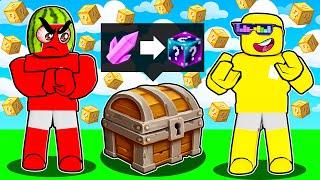 Buying GLITCHED Lucky Blocks in Roblox Bedwars