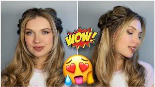 Роскошная объемная причёска  Создай объем там где его нет Voluminous hairstyle tutorial