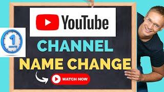 How to Change YouTube Channel Name in 2023