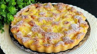 The most loved apple pie in Italy‼️You will make it every dayVery light it melts in your mouth‼️