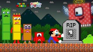 Mario and All Numberblocks R.I.P Numberblocks 100 Please Comeback... Game Animation