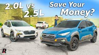 2024 Subaru Crosstrek 2.0L vs 2.5L vs Wilderness Comparison & 0-60