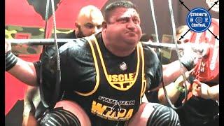 Vlad Alhazov - 525 kg 1157 lbs All Time RAW Squat World Record