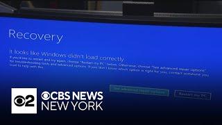 Extended coverage Microsoft outage impacting NYC area flights but mass transit still running