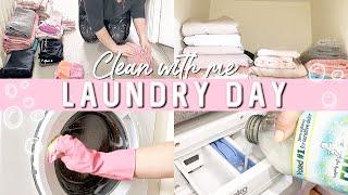 CLEAN WITH ME LAUNDRY DAY  EXTREME LAUNDRY MOTIVATION  #springcleaning