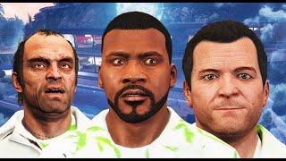 GTA 5 Franklin’s House excellent  Sleep over  Michael & Trevor Rockstar Editor