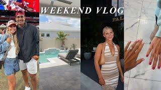 VLOG baby shower shopping haul draft party nail appt girls dinner date house warming party