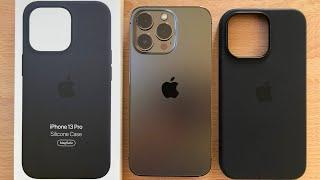 iPhone 13 Pro Silicone Case Unboxing - Midnight Color Black