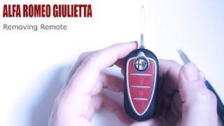 Alfa Romeo Giulietta Removing Remote Smontaggio Telecomando