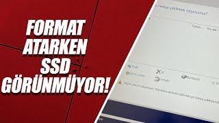 Hiçbir Sürücü Bulunamadı Hatası ve Çözümü Format Atarken SSD Görünmüyor