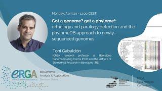 Orthology and paralogy detection & the phylomeDB approach to newly-sequenced genomes - Toni Gabaldón