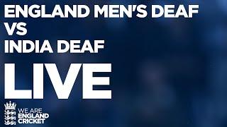  LIVE CRICKET  England Men’s Deaf v India Deaf  7th IT20