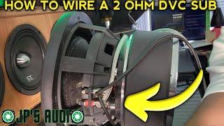 how to wire a dual voice coil 2 ohm subwoofer  dvc 2ohm sub