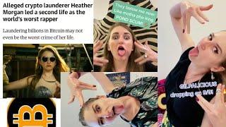 Compilation of the bitcoin btc billion dollar thief  rapper Heather Morgan aka razzlekhan tiktok