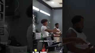 SmoothGio pretends to be a Barber in the Hood then this happened…  #shorts #funny