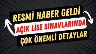 Açık Lise Online Sınav Detayları Belli Oldu