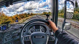 POV DRIVING NEW TRUCK DAF XF 2022 - adrian cox uk