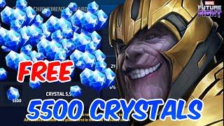 are you get 5500 Crystals in  ............  Marvel Future Fight - MFF HINDI INDIA