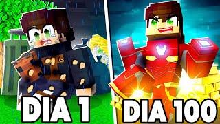 PASSEI 100 DIAS no MULTIVERSO de HERÓIS no MINECRAFT  ‹ Ine ›