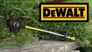 Dewalt DCM561 18v Cordless Strimmer  Weed Wacker Demonstration and How to install the guard
