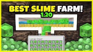 BEST SLIME FARM EVER VERY FAST In Minecraft Bedrock 1.20