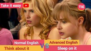 Normal English VS Advanced English