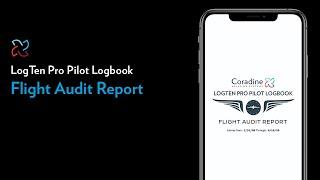 Flight Audit Report - LogTen Digital Pilot Logbook