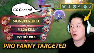 Enemy Crazy Fanny player dominating the game  Mobile Legends