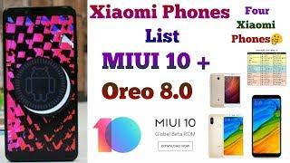 MIUI 10 + Oreo Update Xiaomi Phones I MIUI 10 Stable Update I Xiaomi phone MIUI 10 + Oreo List