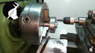 Drilling device for a lathe. Milling test.