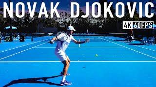 Novak Djokovic - Up Close Court Level Practice 2024