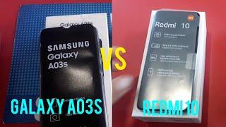 Xiaomi redmi 10 vs samsung Galaxy A03s speed test