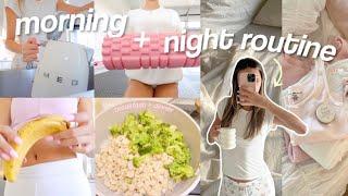 morning + night routine unwinding self care GRWM + more