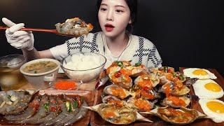 SUBSoy Sauce Marinated Crab and Shrimp with Rice and Fried Eggs Mukbang Asmr Eating Sounds