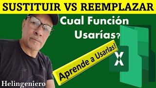 Función Sustituir vs Función Reemplazar de Excel - Aprende a Usarlas - Ejercicios Didácticos