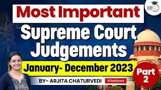Important Supreme Court Judgements 2023  Landmark Judgements 2023