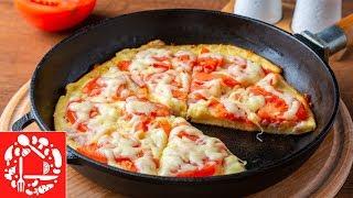 Пицца на Сковороде Быстрый рецепт пиццы за 10 минут