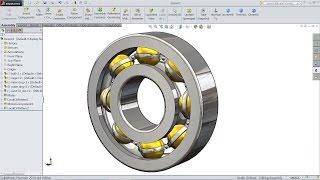 SolidWorks tutorial  Design And Assembly of Ball Bearing in SolidWorks  SolidWorks